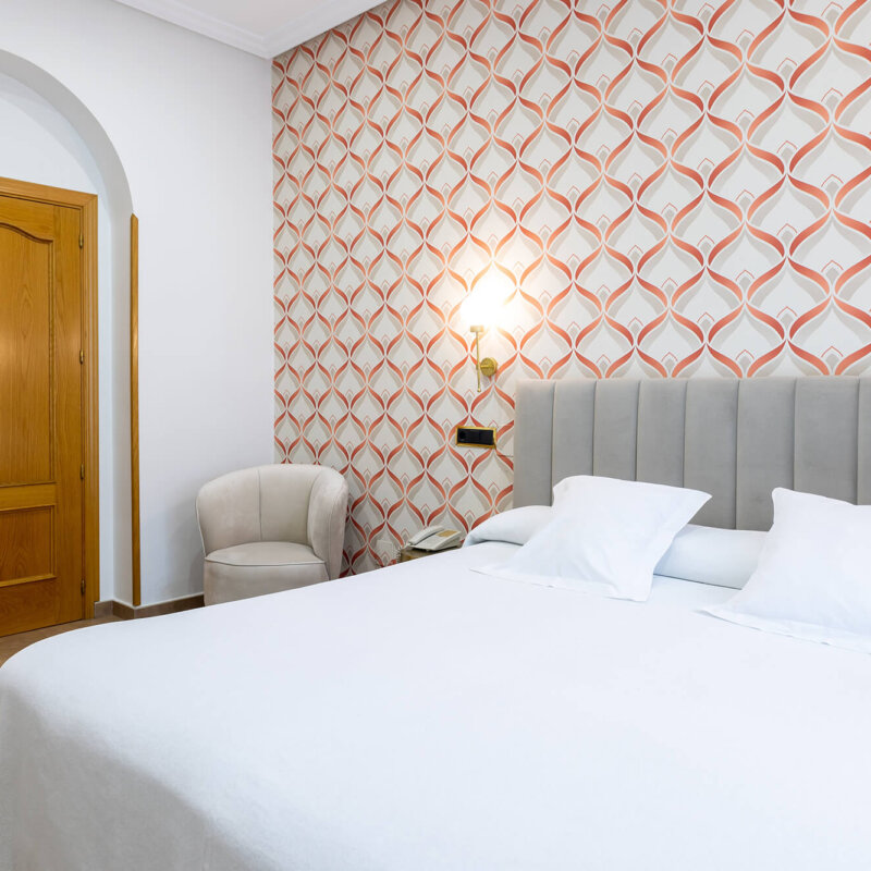 Camera doppia con vista città